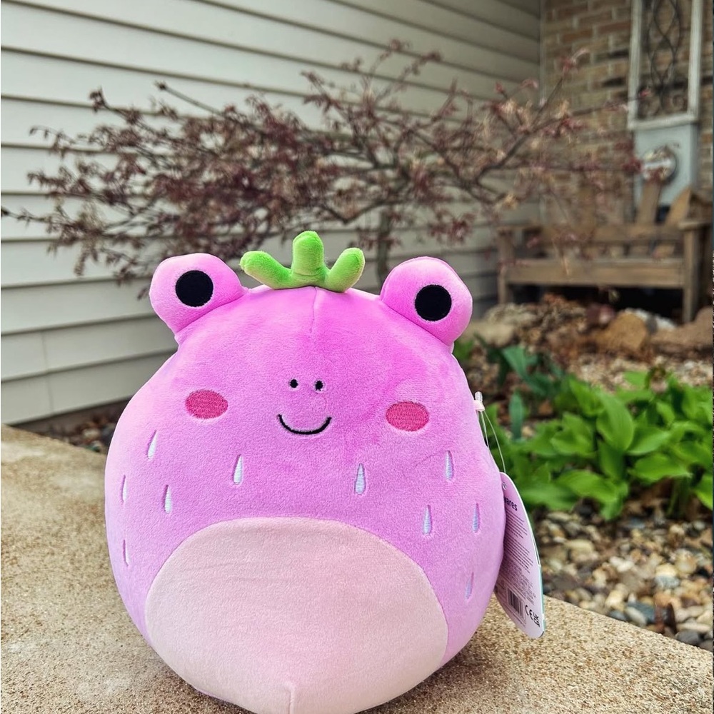 Adabelle the Strawberry Frog Squishmallows 8” NWT - Picture 3 of 6